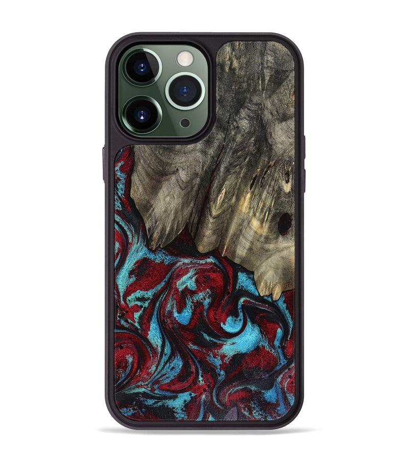iPhone 13 Pro Max Wood Phone Case - Cierra (Red, 816467)