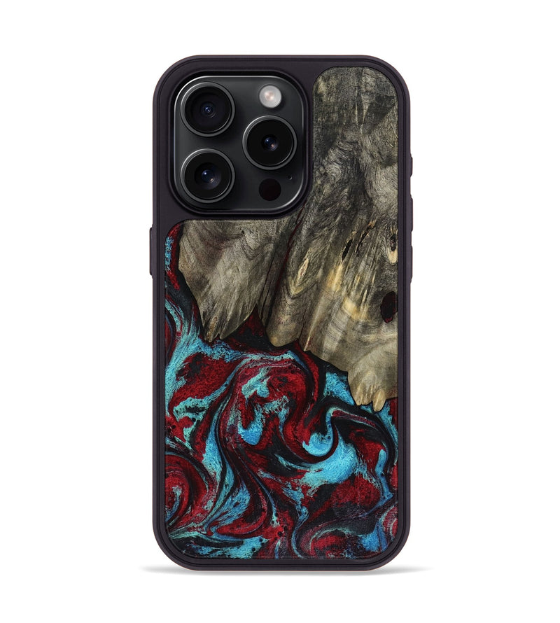 iPhone 15 Pro Wood Phone Case - Cierra (Red, 816467)