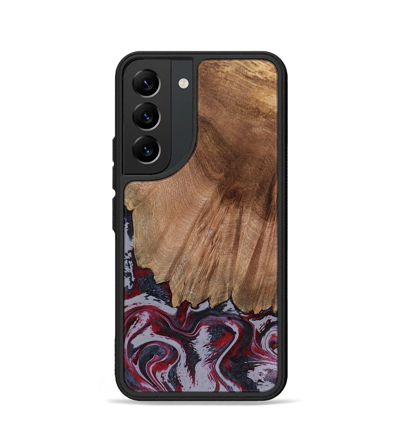 Galaxy S22 Wood Phone Case - Edd (Red, 816470)