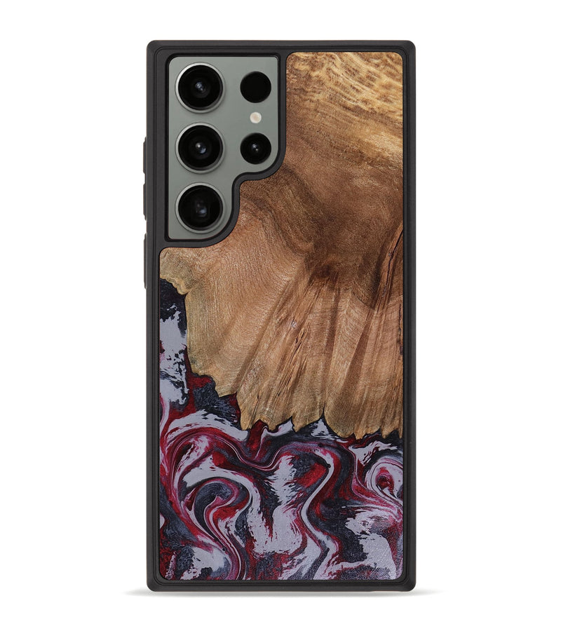Galaxy S23 Ultra Wood Phone Case - Edd (Red, 816470)