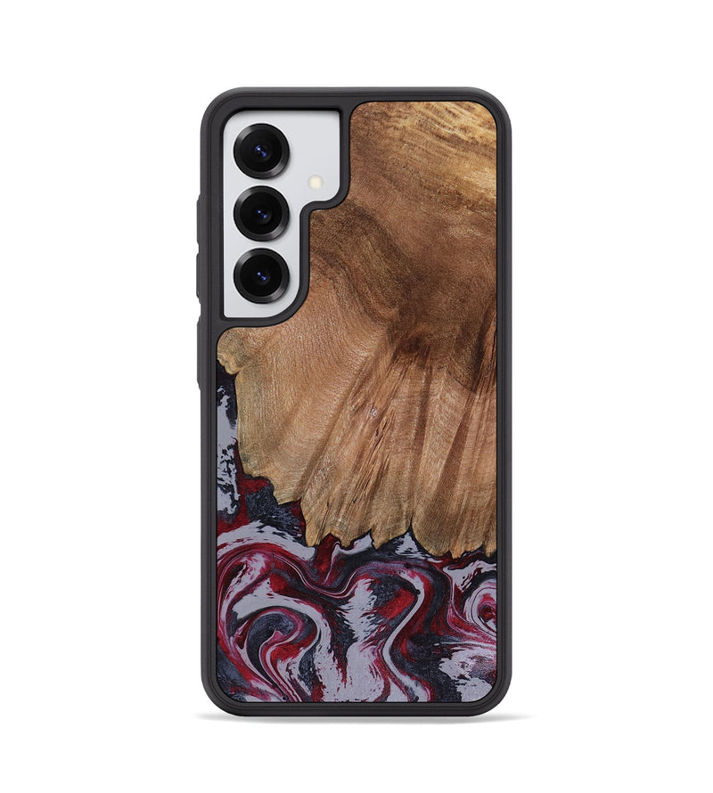 Galaxy S25 Wood Phone Case - Edd (Red, 816470)