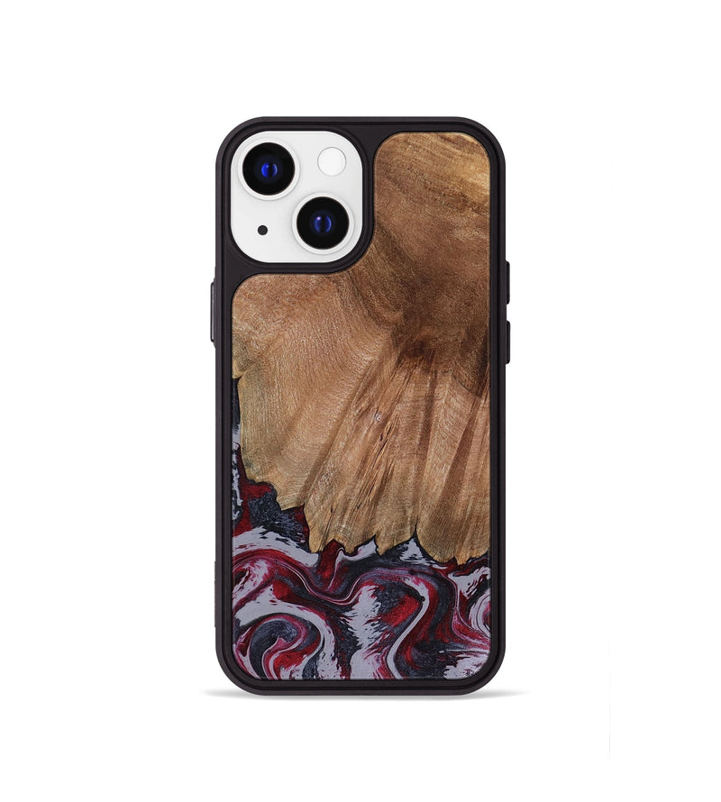 iPhone 13 mini Wood Phone Case - Edd (Red, 816470)