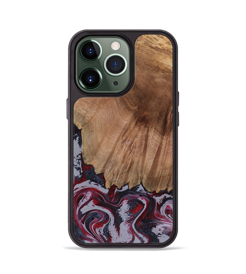 iPhone 13 Pro Wood Phone Case - Edd (Red, 816470)