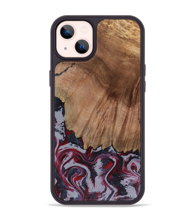 iPhone 14 Plus Wood Phone Case - Edd (Red, 816470)