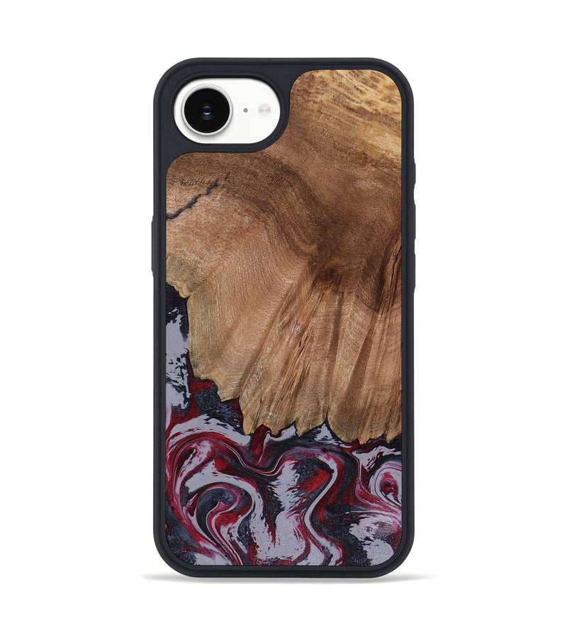 iPhone 16e Wood Phone Case - Edd (Red, 816470)