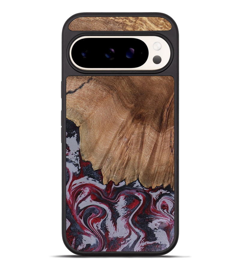Pixel 9 Pro XL Wood Phone Case - Edd (Red, 816470)