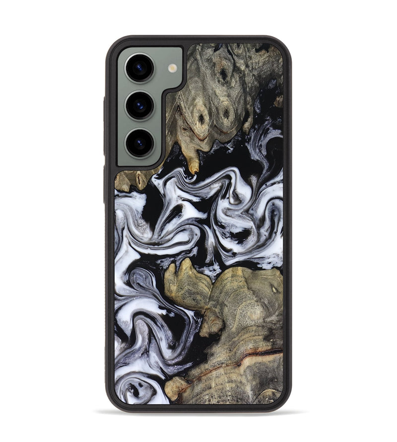 Galaxy S23 Plus Wood Phone Case - Rosina (Black & White, 816471)