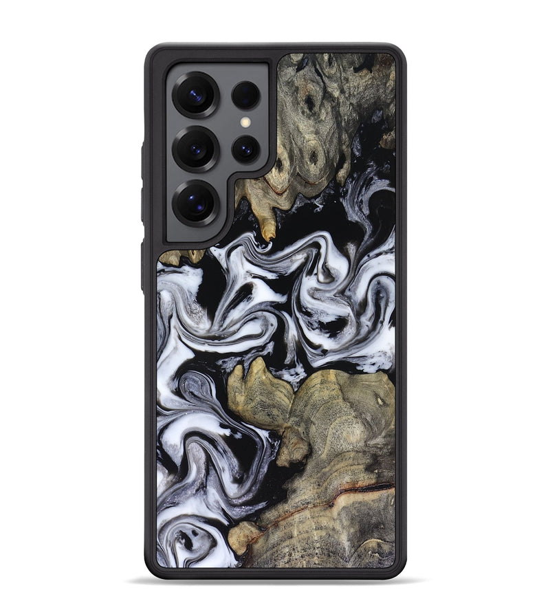 Galaxy S25 Ultra Wood Phone Case - Rosina (Black & White, 816471)