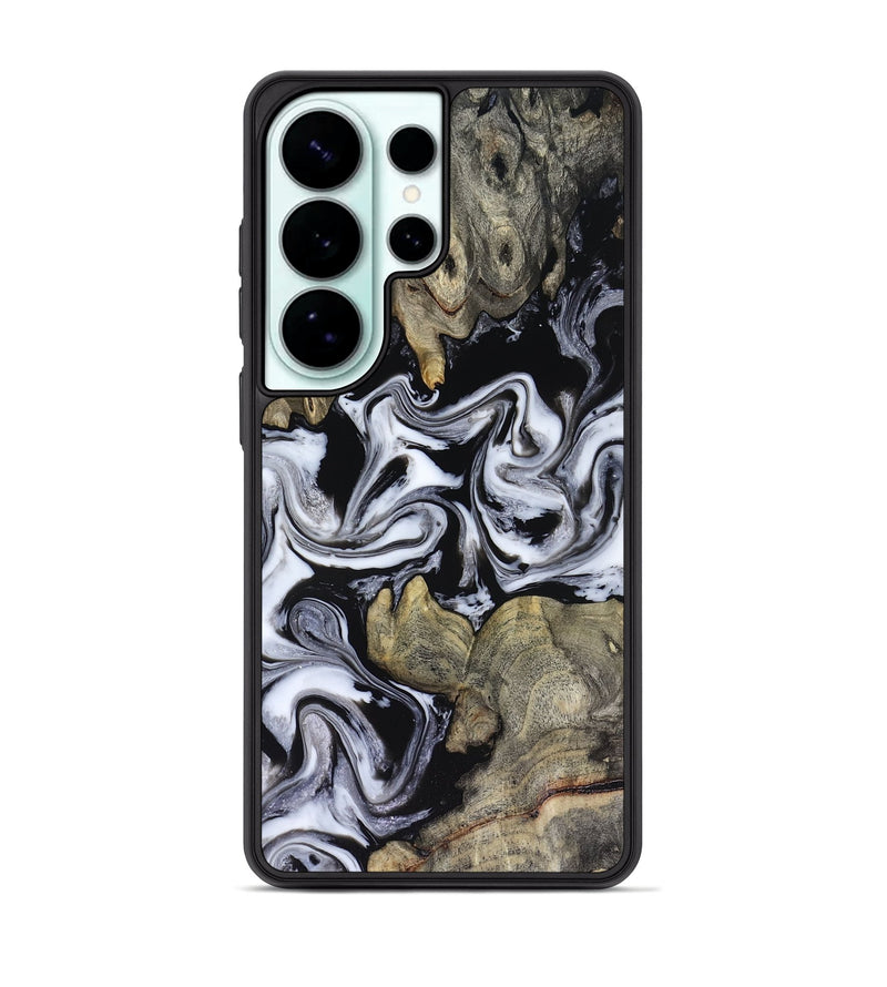 Galaxy S26 Ultra Wood Phone Case - Rosina (Black & White, 816471)