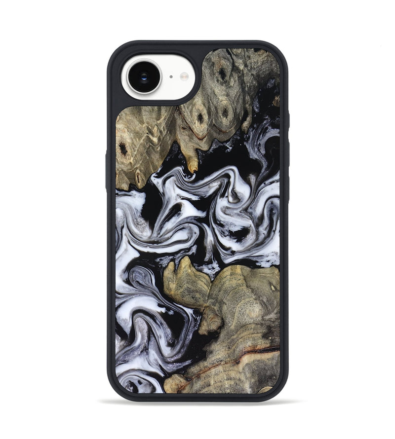 iPhone 16e Wood Phone Case - Rosina (Black & White, 816471)