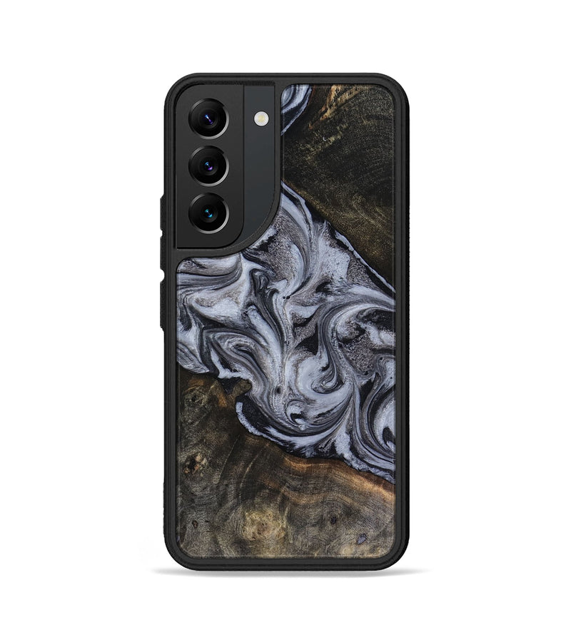 Galaxy S22 Wood Phone Case - Pam (Black & White, 816472)