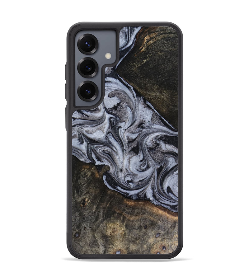 Galaxy S25 Plus Wood Phone Case - Pam (Black & White, 816472)