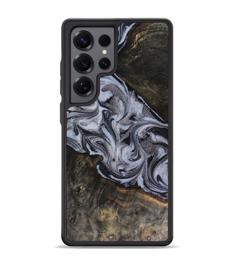 Galaxy S25 Ultra Wood Phone Case - Pam (Black & White, 816472)