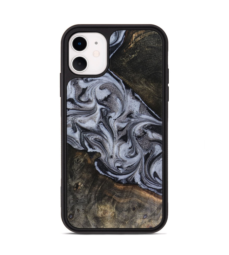 iPhone 11 Wood Phone Case - Pam (Black & White, 816472)