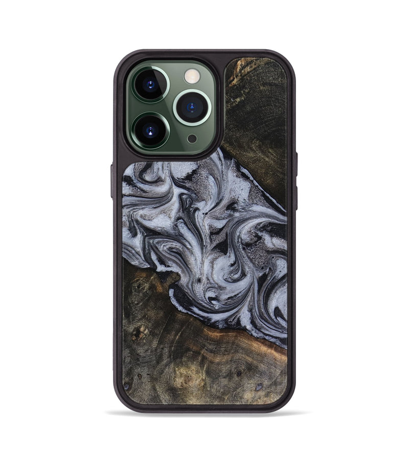 iPhone 13 Pro Wood Phone Case - Pam (Black & White, 816472)