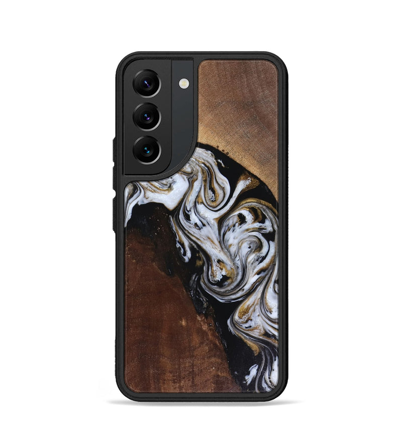 Galaxy S22 Wood Phone Case - Cannon (Black & White, 816473)
