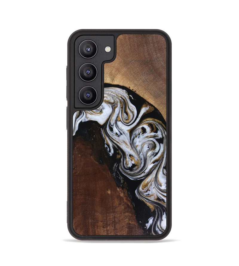 Galaxy S23 Wood Phone Case - Cannon (Black & White, 816473)