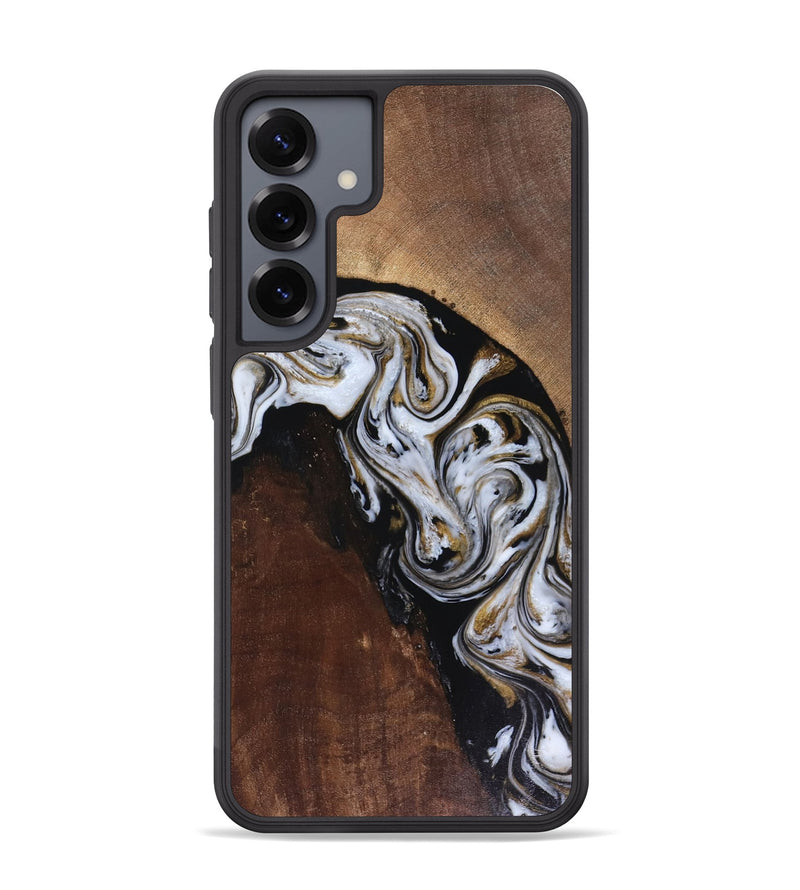 Galaxy S25 Plus Wood Phone Case - Cannon (Black & White, 816473)