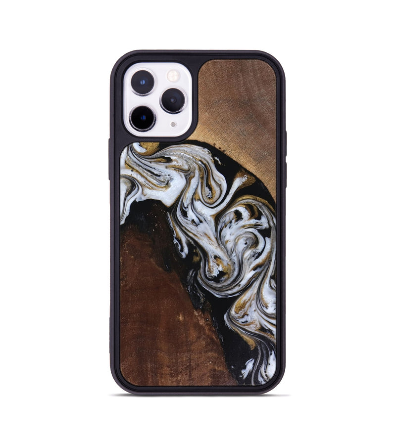 iPhone 11 Pro Wood Phone Case - Cannon (Black & White, 816473)
