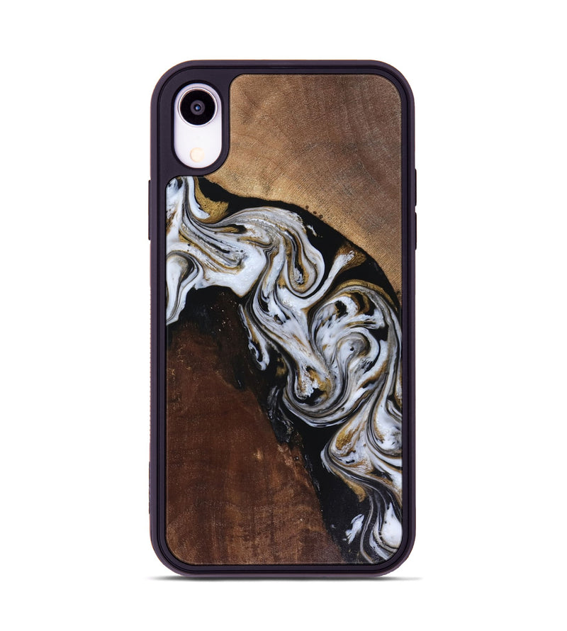 iPhone Xr Wood Phone Case - Cannon (Black & White, 816473)