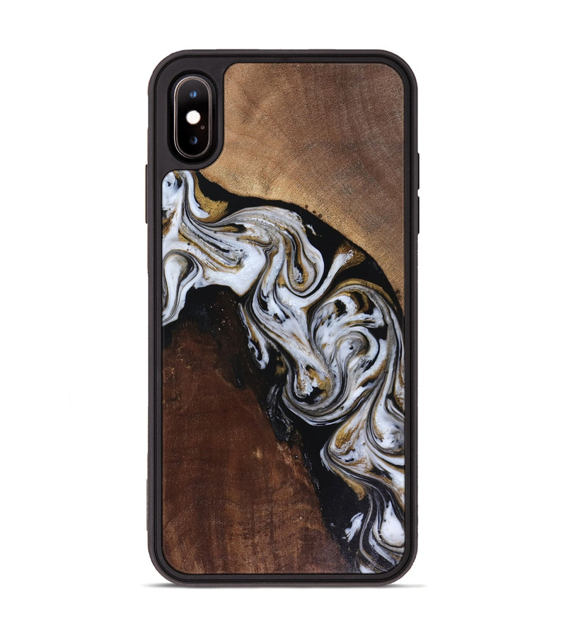 iPhone Xs Max Wood Phone Case - Cannon (Black & White, 816473)