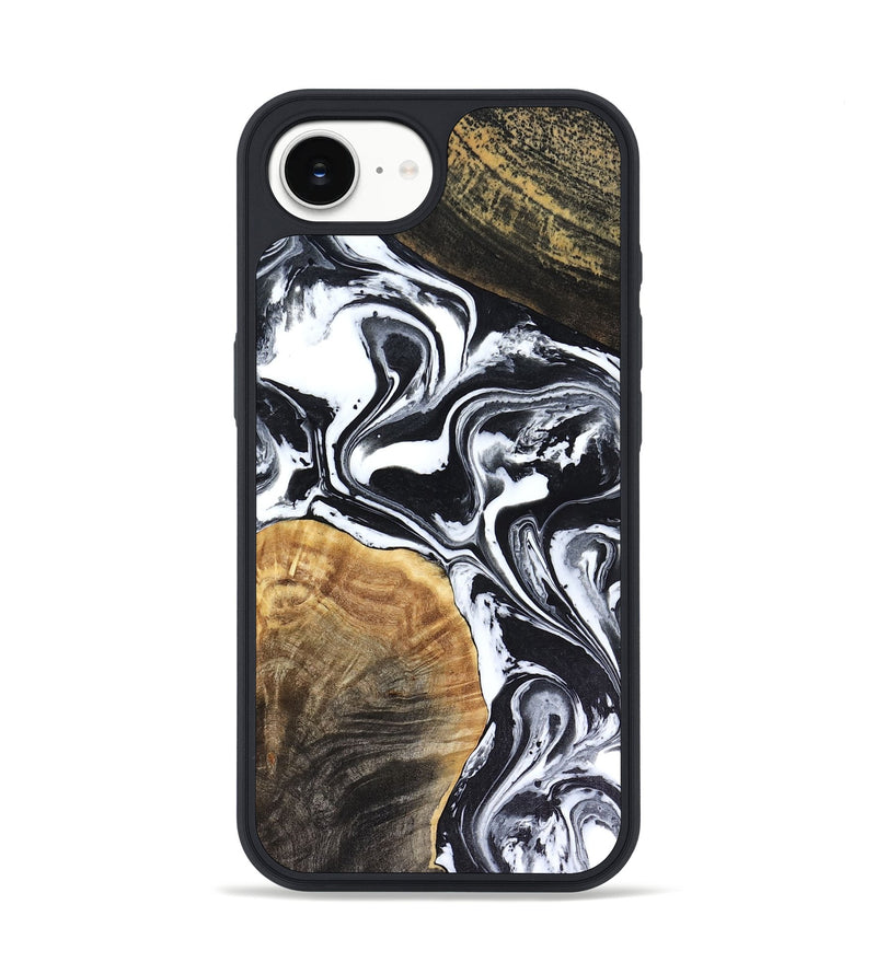 iPhone 16e Wood Phone Case - Marlena (Black & White, 816474)
