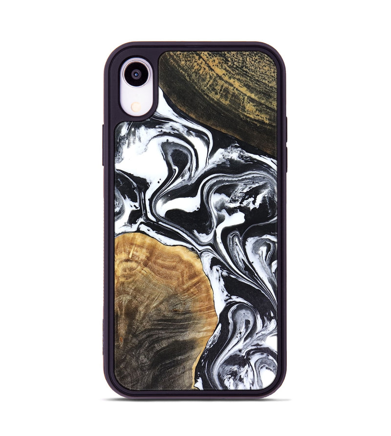 iPhone Xr Wood Phone Case - Marlena (Black & White, 816474)