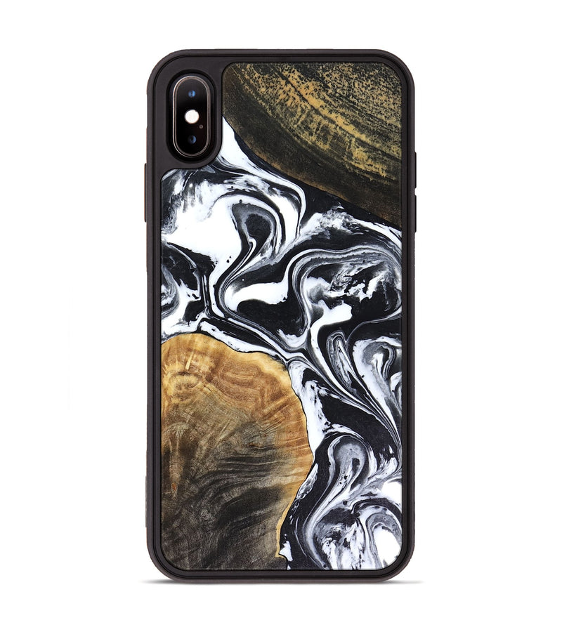 iPhone Xs Max Wood Phone Case - Marlena (Black & White, 816474)