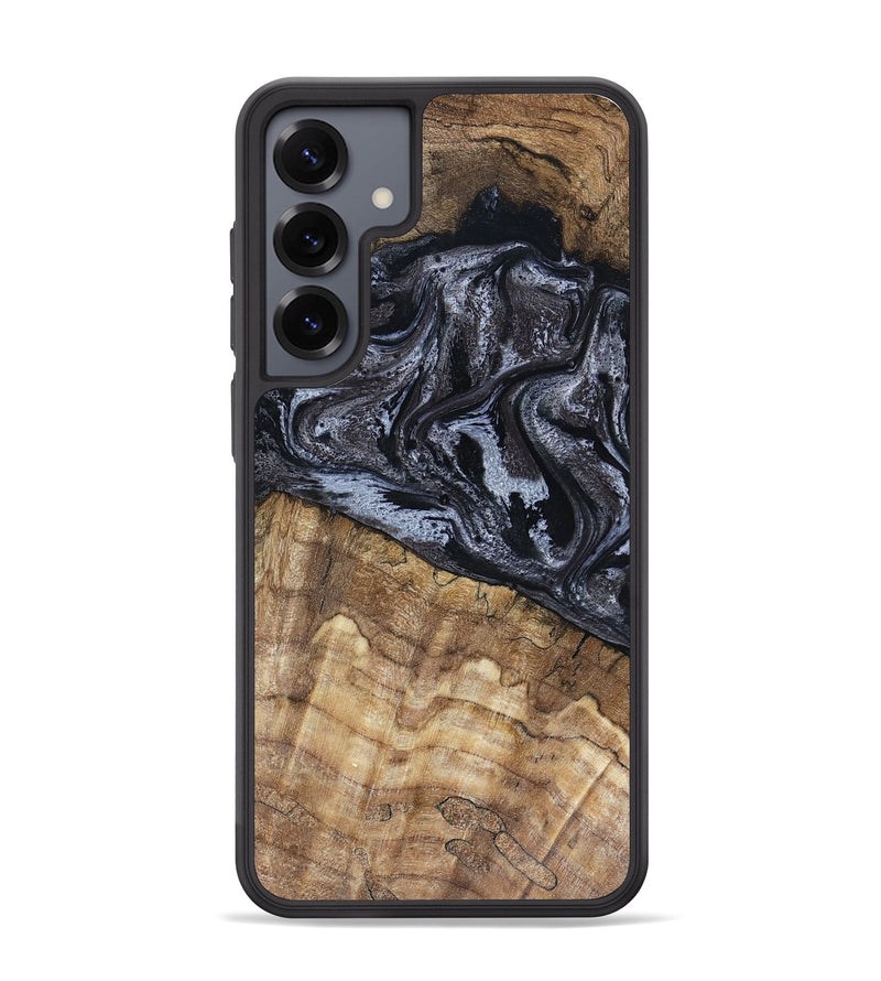 Galaxy S25 Plus Wood Phone Case - Adlai (Black & White, 816475)