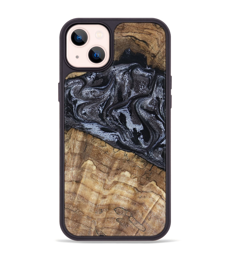 iPhone 14 Plus Wood Phone Case - Adlai (Black & White, 816475)