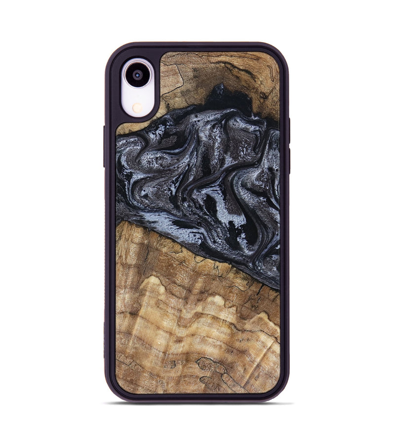 iPhone Xr Wood Phone Case - Adlai (Black & White, 816475)