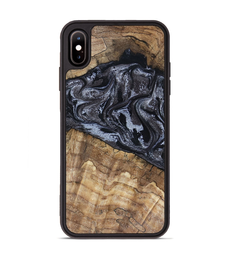iPhone Xs Max Wood Phone Case - Adlai (Black & White, 816475)
