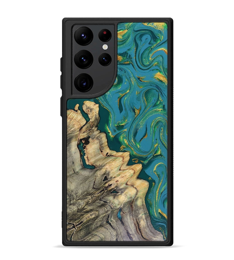 Galaxy S22 Ultra Wood Phone Case - Lindsay (Green, 816478)
