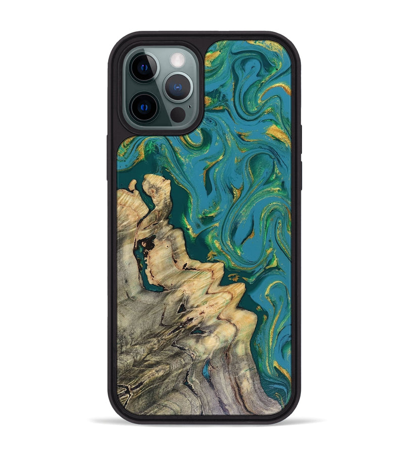 iPhone 12 Pro Max Wood Phone Case - Lindsay (Green, 816478)
