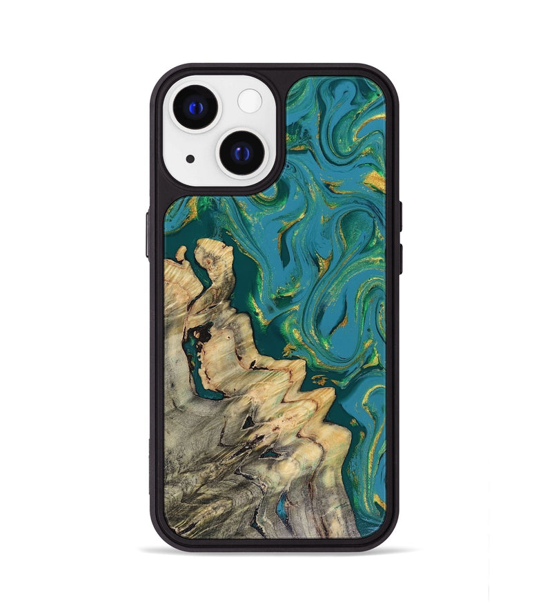 iPhone 13 Wood Phone Case - Lindsay (Green, 816478)