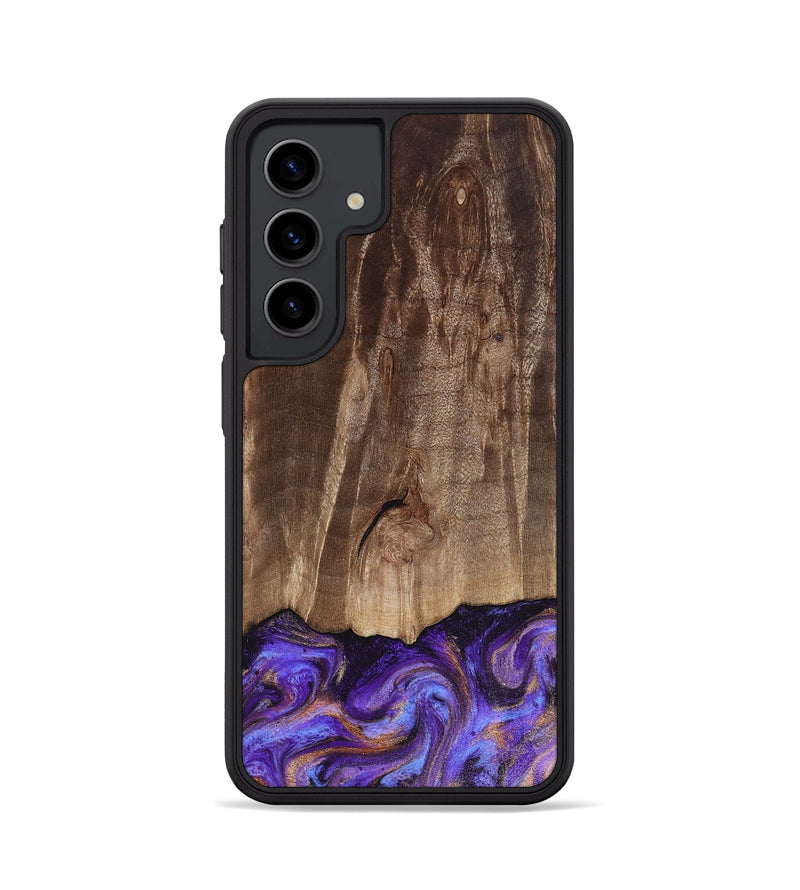 Galaxy S24 Wood Phone Case - Allan (Purple, 816481)