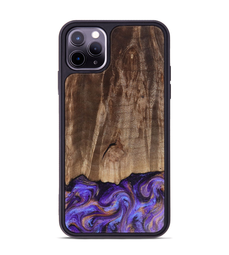 iPhone 11 Pro Max Wood Phone Case - Allan (Purple, 816481)