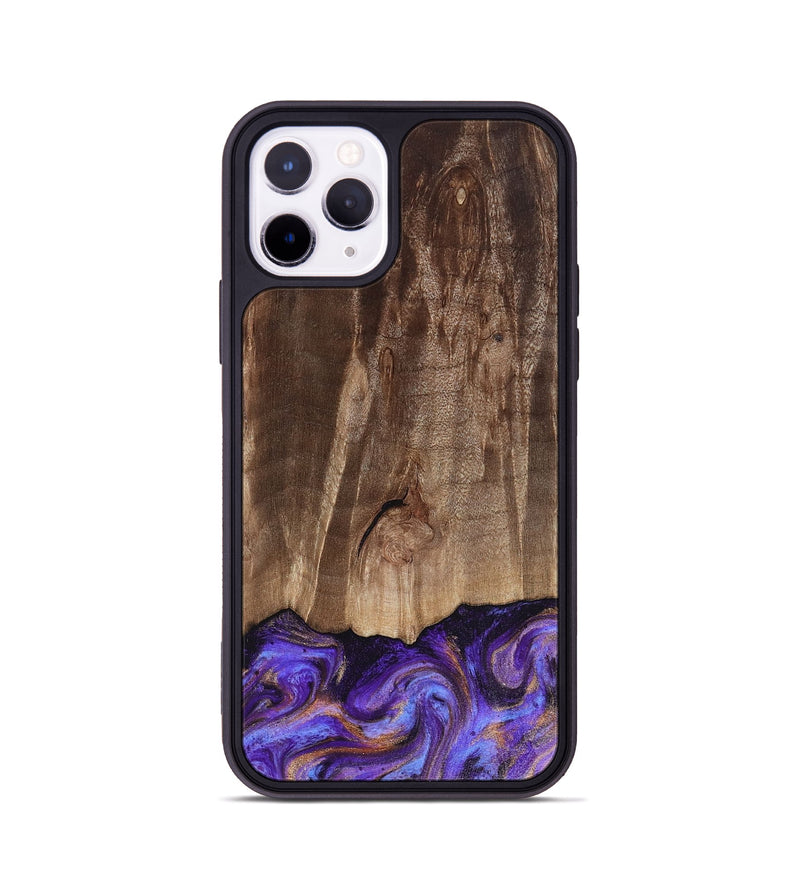 iPhone 11 Pro Wood Phone Case - Allan (Purple, 816481)