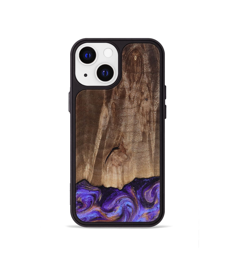 iPhone 13 mini Wood Phone Case - Allan (Purple, 816481)