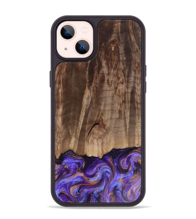 iPhone 14 Plus Wood Phone Case - Allan (Purple, 816481)