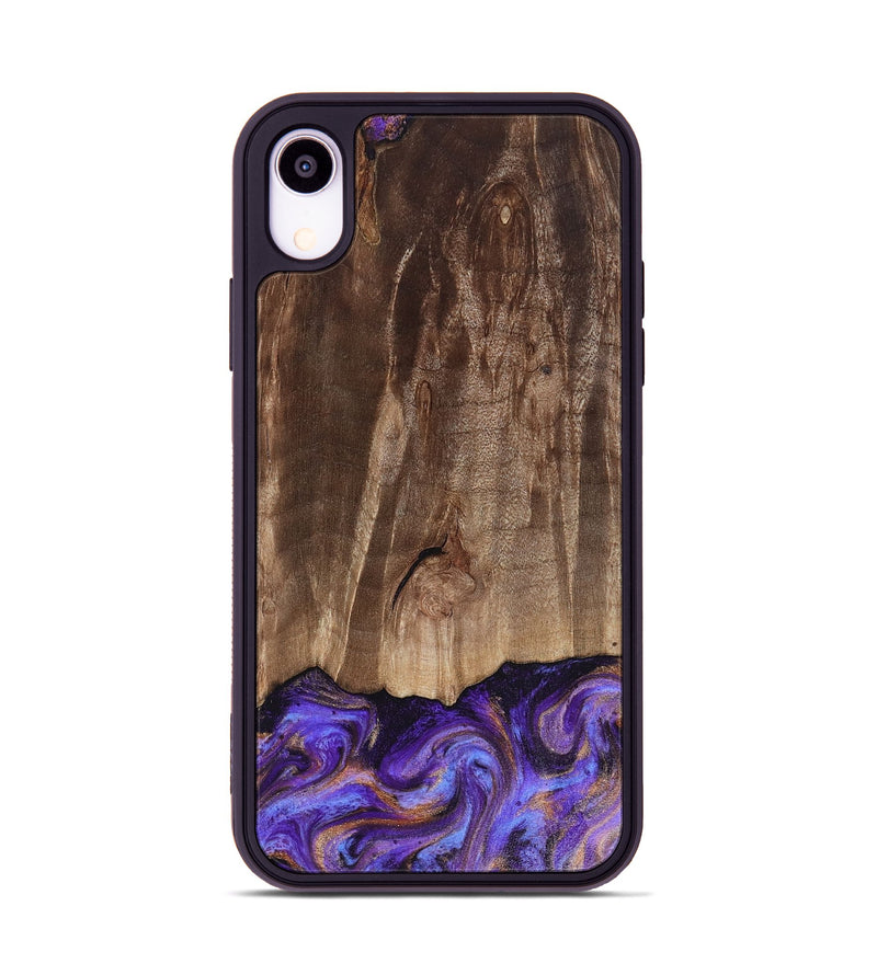 iPhone Xr Wood Phone Case - Allan (Purple, 816481)