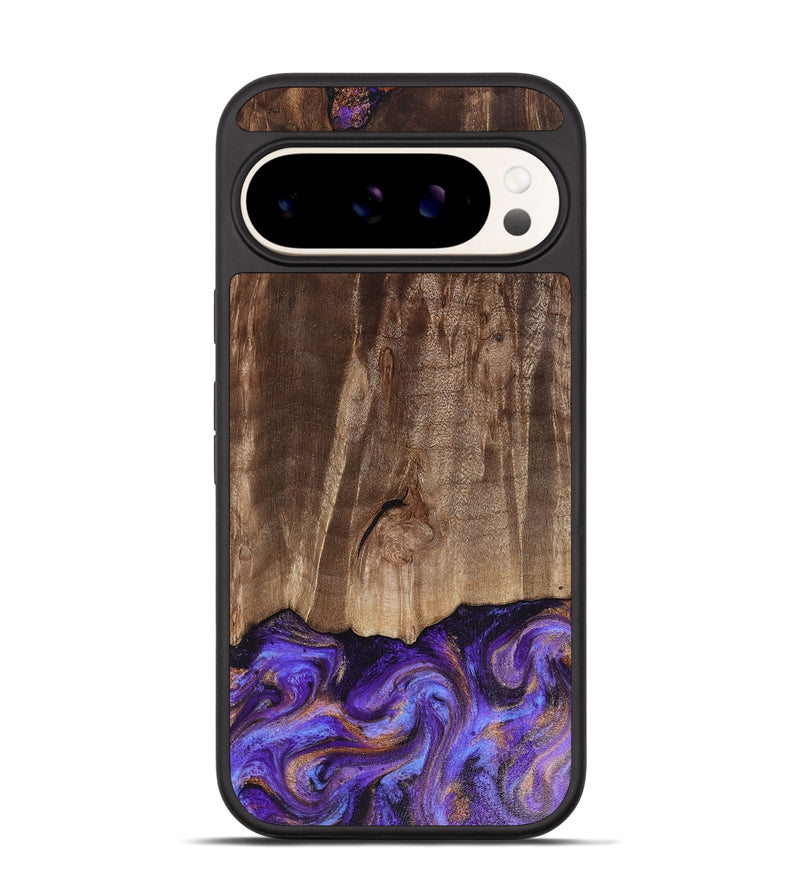 Pixel 9 Wood Phone Case - Allan (Purple, 816481)