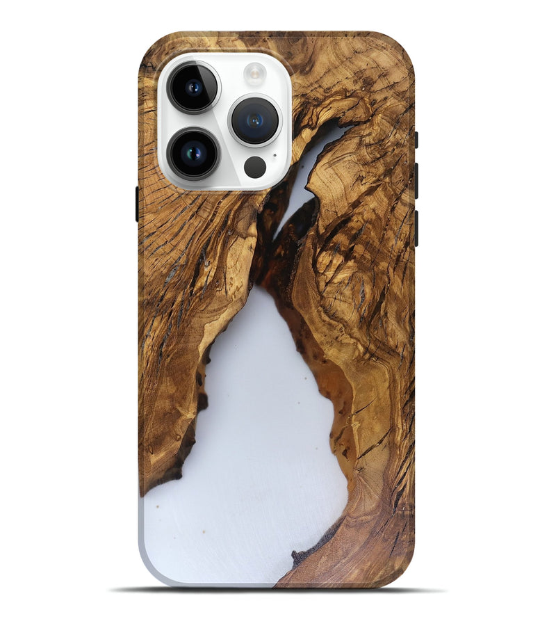 iPhone 15 Pro Max Wood Live Edge Phone Case - Cecile (Clear, 816487)