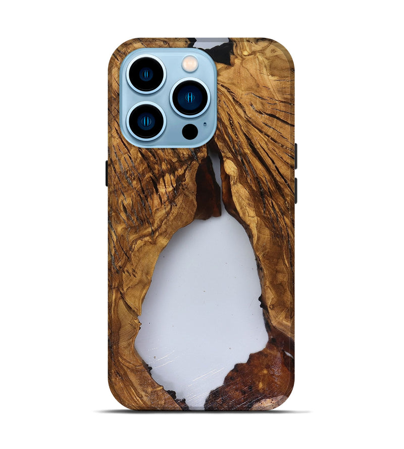iPhone 14 Pro Wood Live Edge Phone Case - Talan (Clear, 816488)