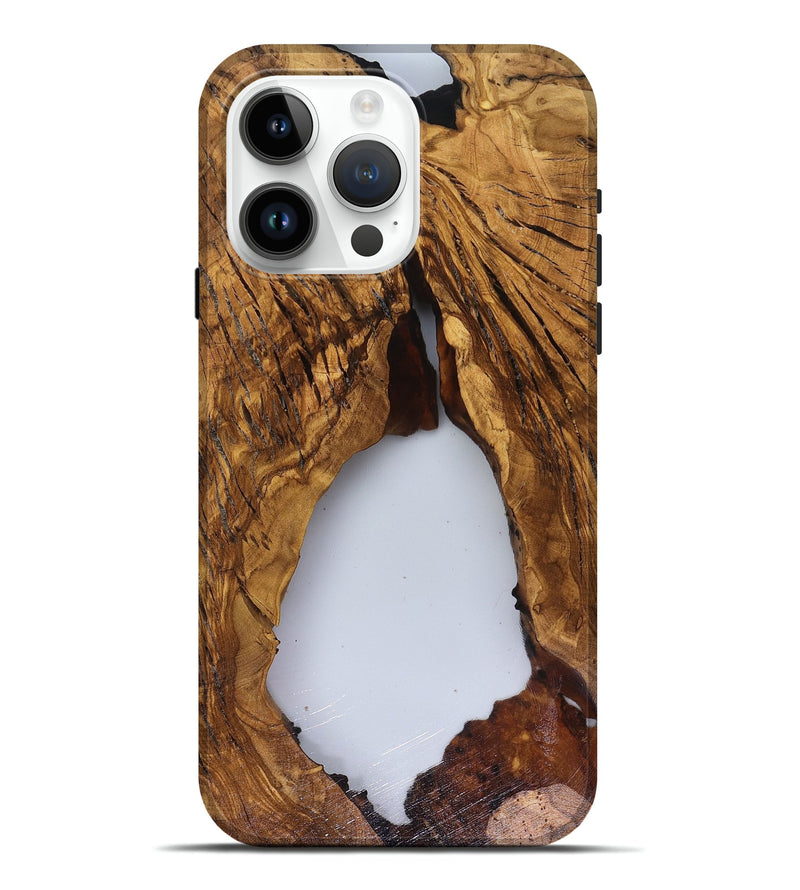 iPhone 15 Pro Max Wood Live Edge Phone Case - Talan (Clear, 816488)