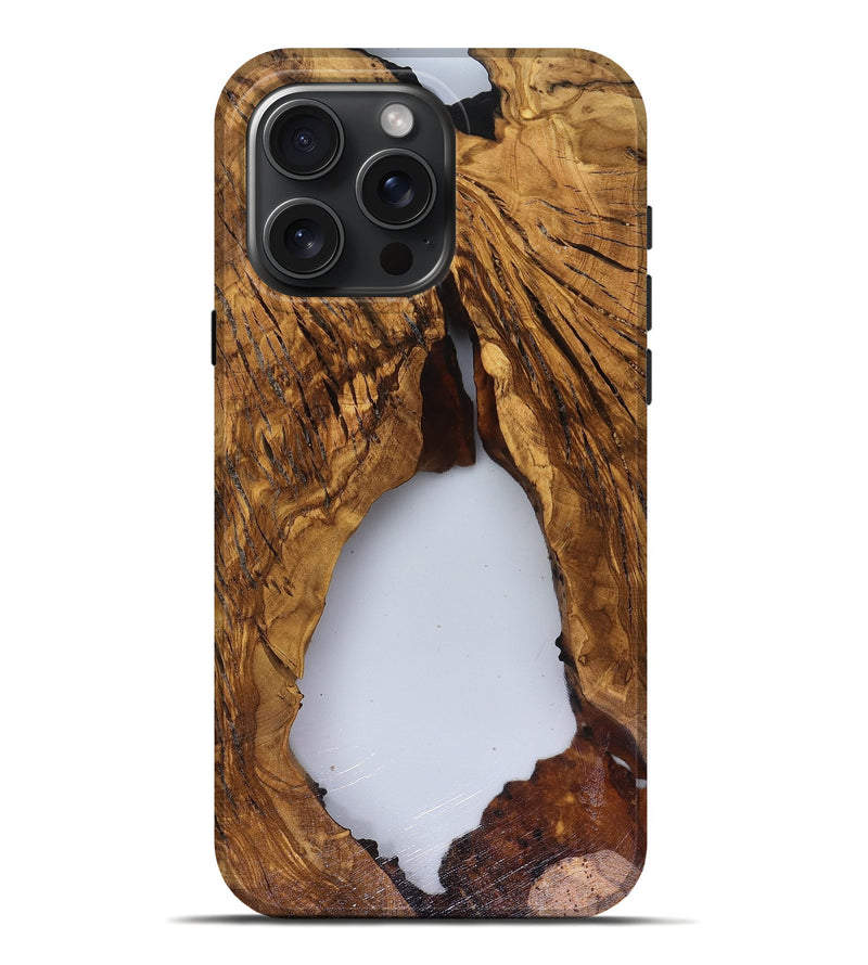 iPhone 16 Pro Max Wood Live Edge Phone Case - Talan (Clear, 816488)