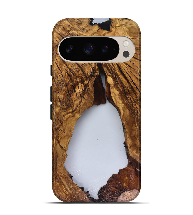 Pixel 9 Pro Wood Live Edge Phone Case - Talan (Clear, 816488)