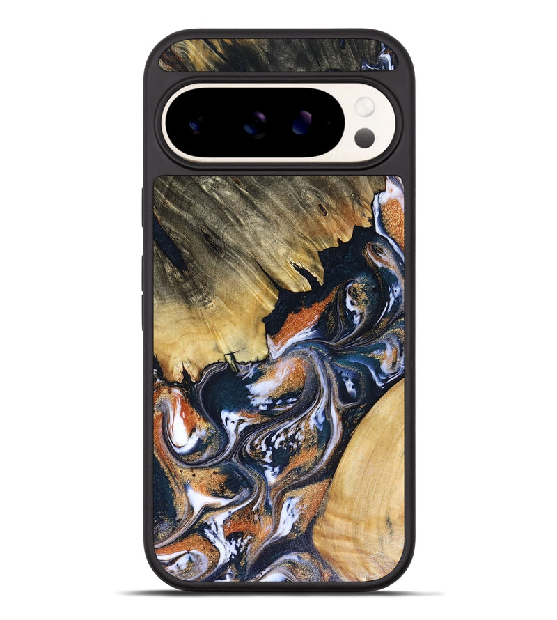 Pixel 9 Pro XL Wood Phone Case - Bryan (Teal & Gold, 816496)