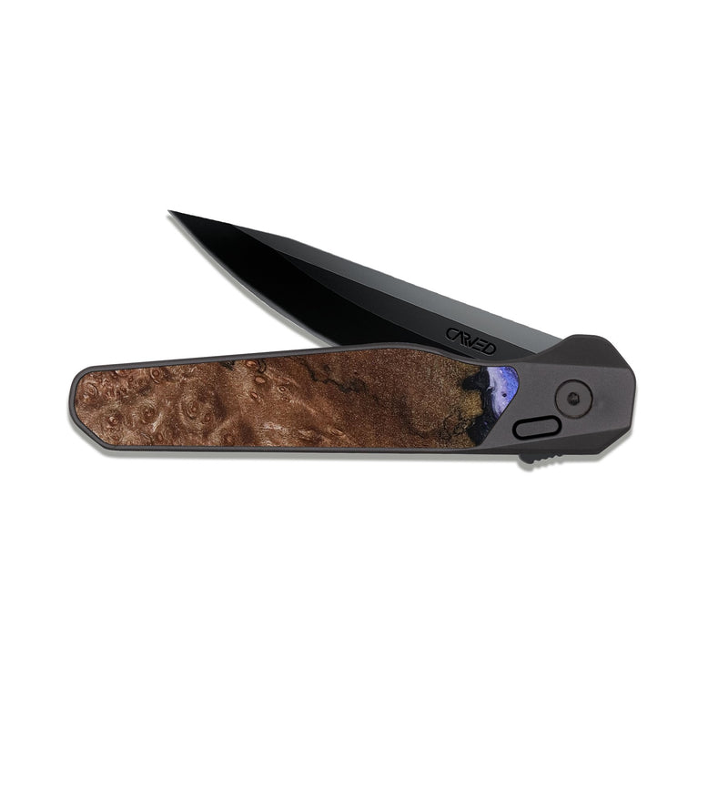 EDC Dark Slate Wood Pocket Knife - Archer (Purple, 816504)