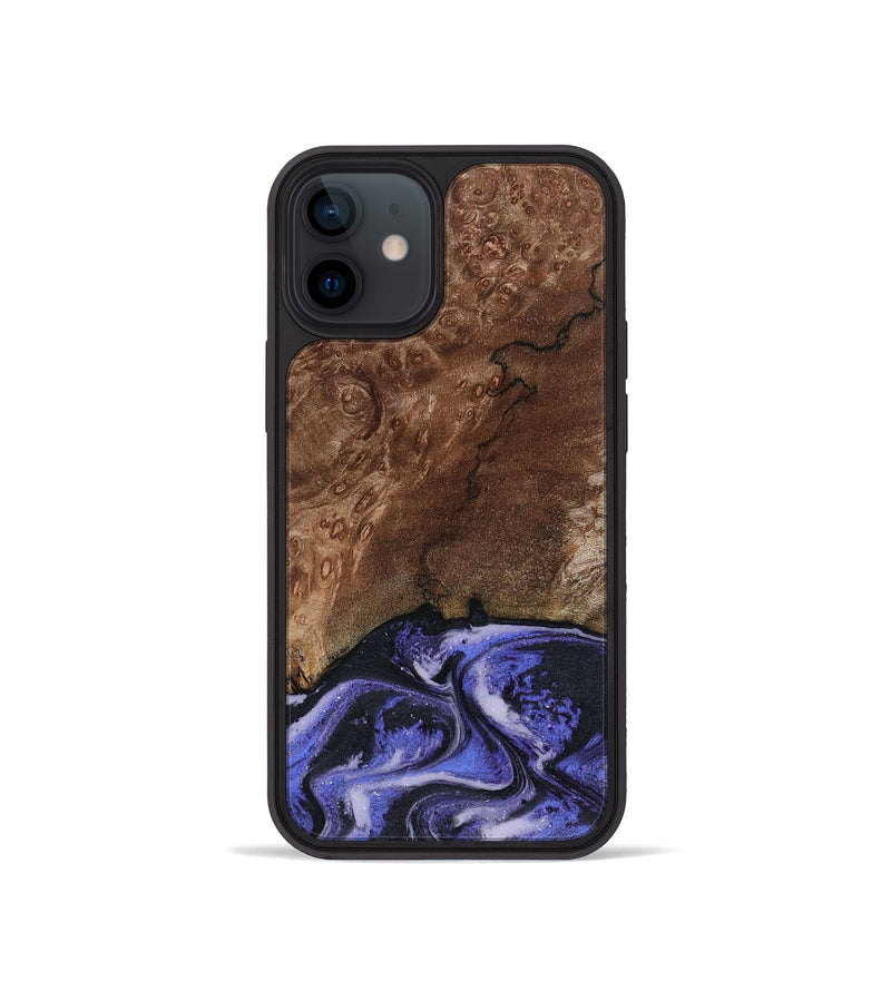 iPhone 12 mini Wood Phone Case - Archer (Purple, 816504)